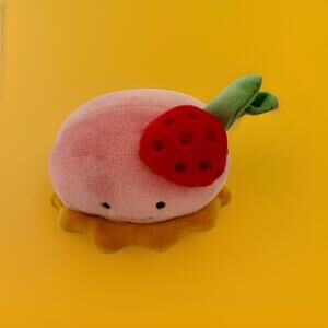 Jellycat Pretty Patisserie Dome Framboise Strawberry Plush Toy AUTHENTIC